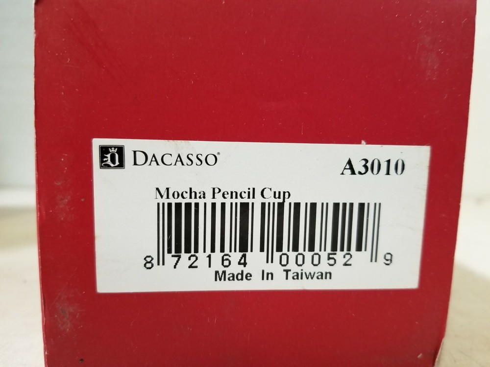 Dacasso A3010 Mocha Leather Pencil Cup
