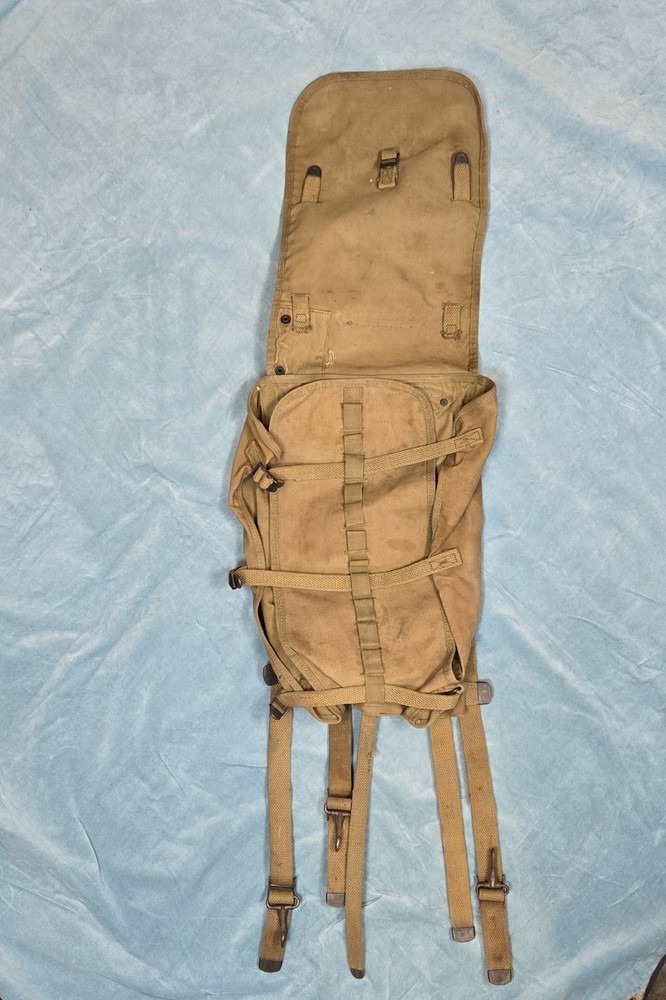 US Military Issue WW1 Era USMC Army Field Gear Pack Backpack