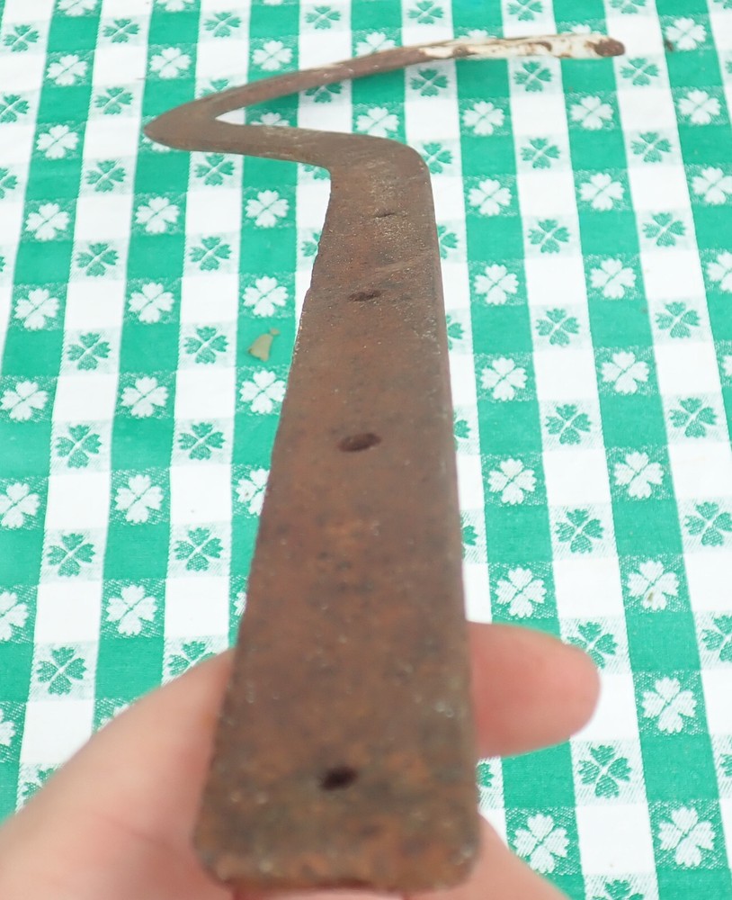 Unique Vintage Antique Rustic Iron Barn Gate? Hook 24" Long