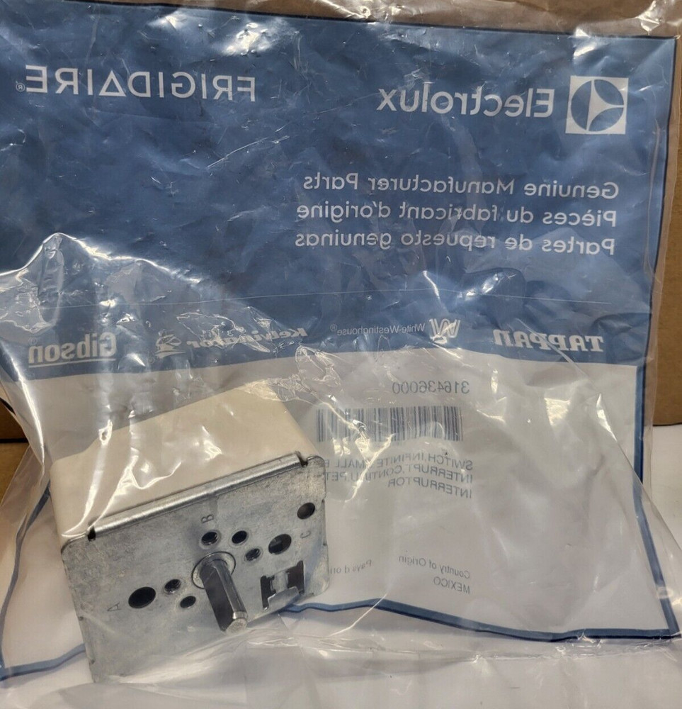 OEM Electrolux Infinite Small Element Switch 316436000