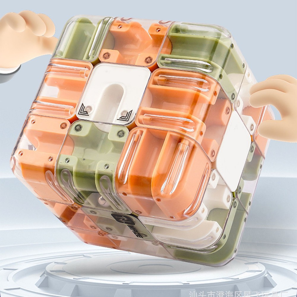 3D Maze Puzzle Cube for Kids 3+  Rolling Ball&Cube  Concentration Training
