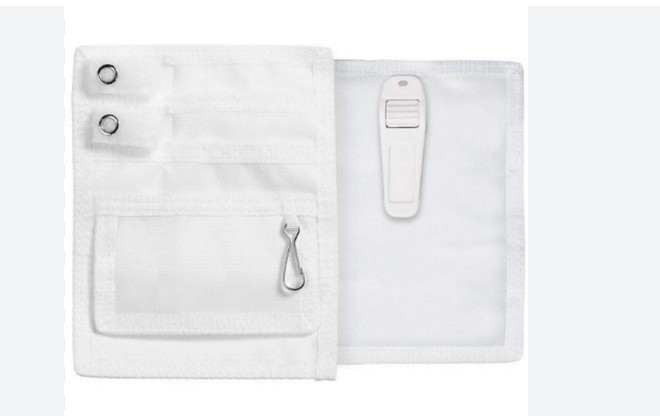 PRESTIGE MEDICAL Belt Loop Organizer (Empty) with key chain -WHITE~