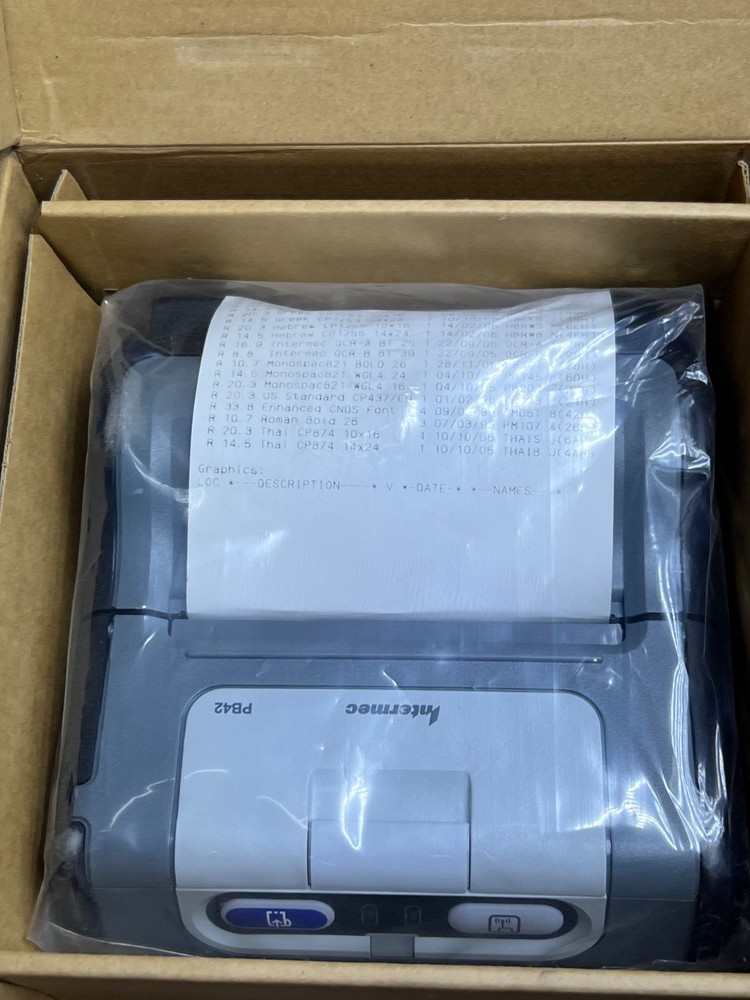 Intermec PB42 4 " Portable Thermal Printer Receipt