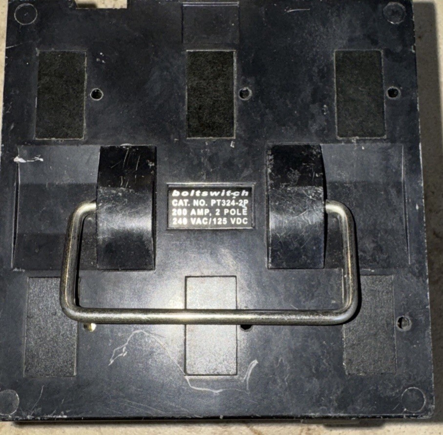 Boltswitch PT324-2P Pullout Disconnect Pull-Out Switch 200A 2-Pole ~HANDLE ONLY~