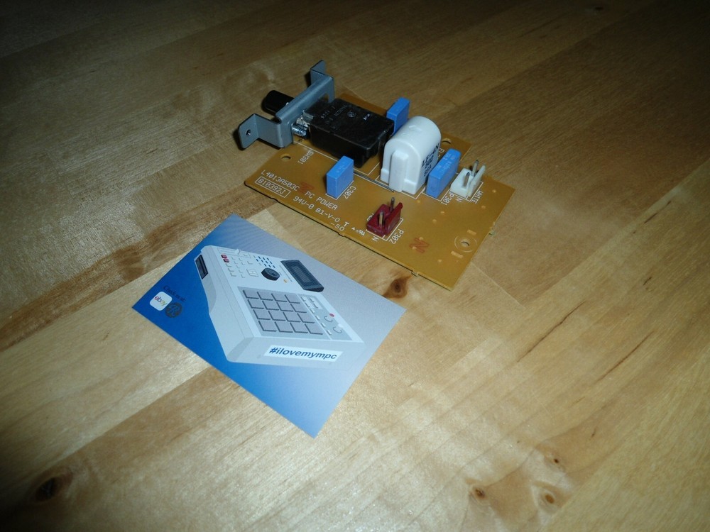 Akai MPC 2000 Power Switch PCB Board w/Power Button Cap