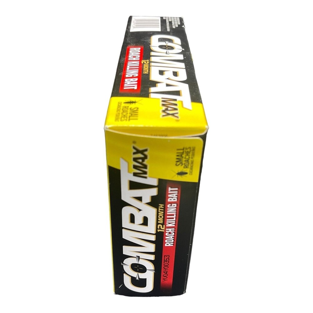 Combat Max 12 Month Roach Killing Bait, Small Roach Child-Resistant 18 Count