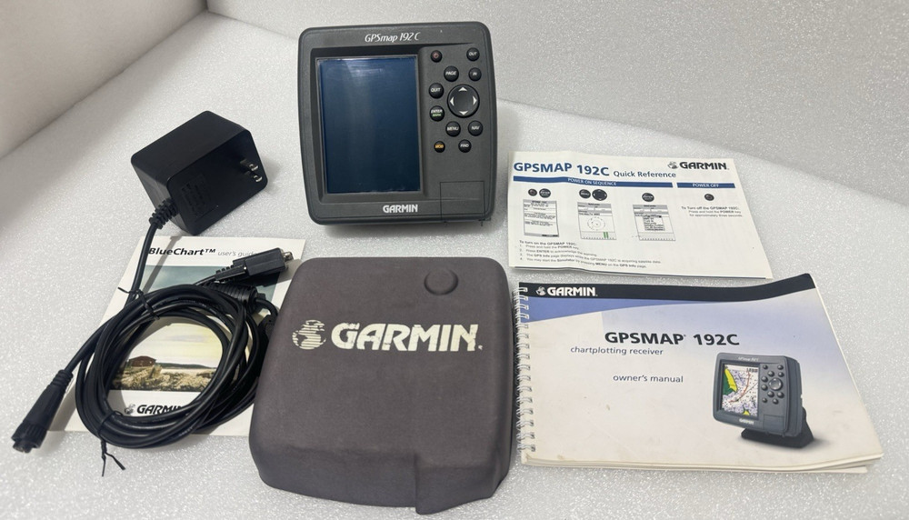 GARMIN GPSMAP 192C Color Chartplotter GPS Navigator , Tested WORKS!