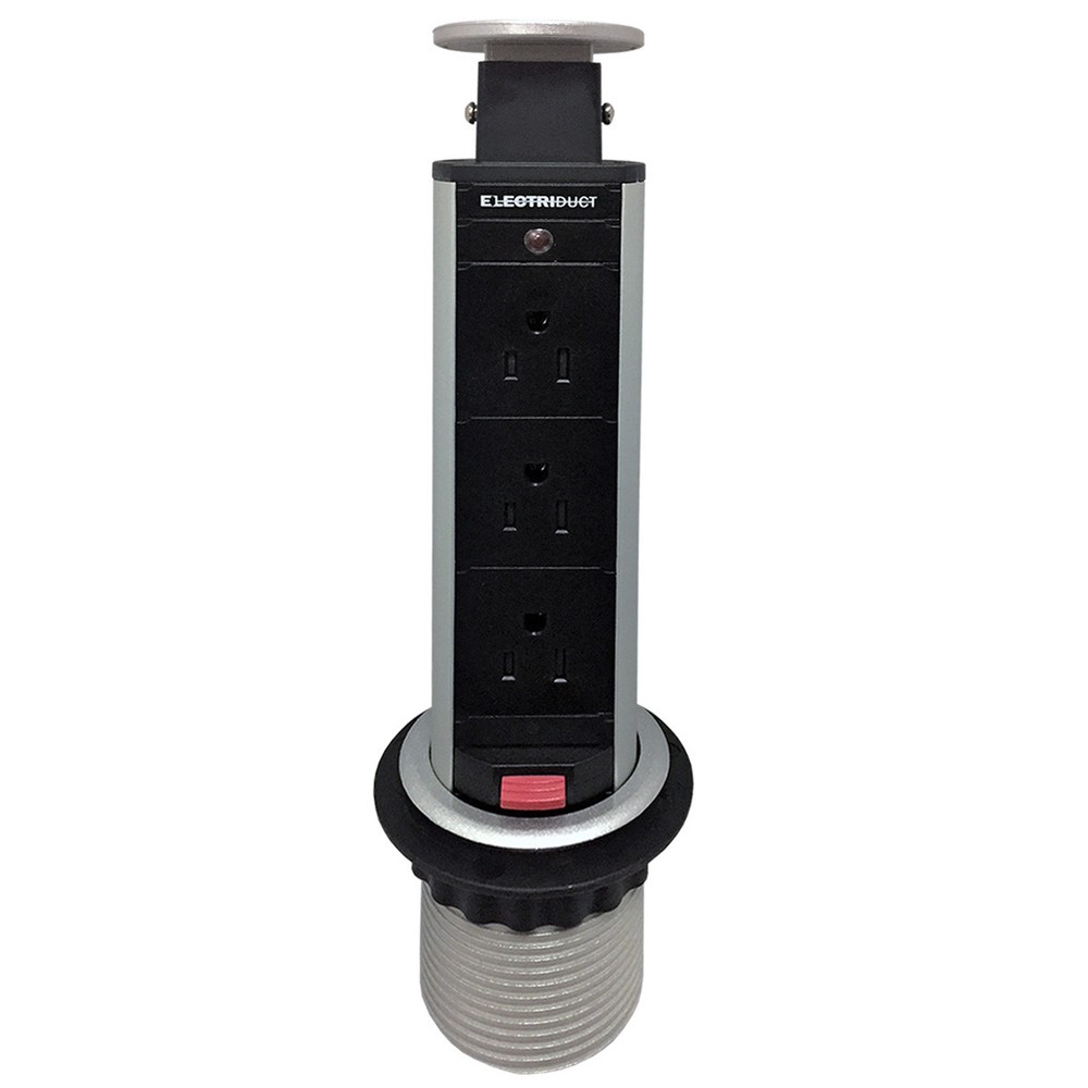 Mini Pull Up In-Desk Power Centers - AC Power, USB Charge - Electriduct