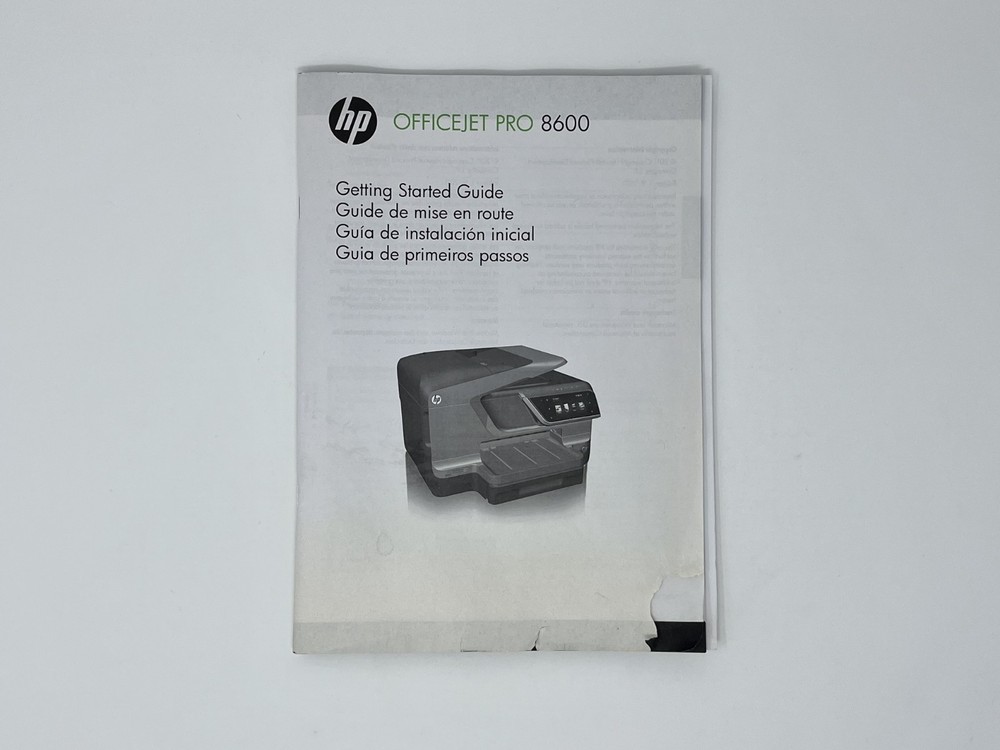 HP OfficeJet Pro 8600 Getting Started Guide