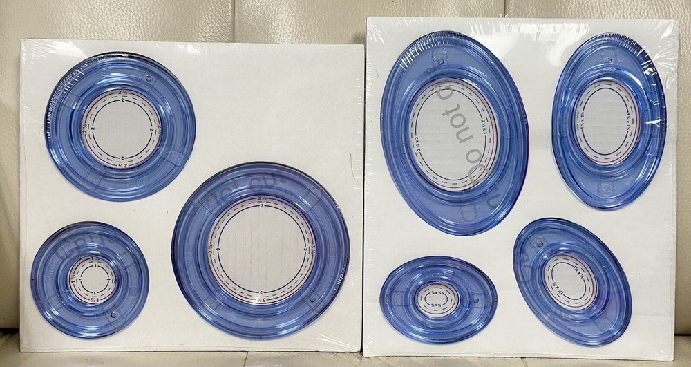 Creative Memories Circle and Oval Patterns Templates Custom Cutting System New