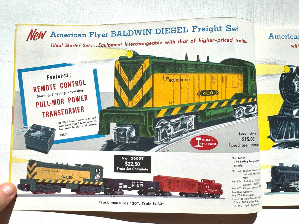 1956 Gilbert American Flyer Model Train Catalog- Great Condition!