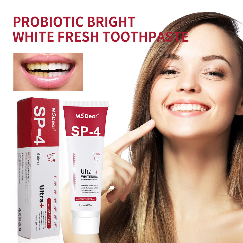 2xSip-4 Toothpaste, Whitening Sp-4 Toothpaste Bright White Toothpaste Toothpaste