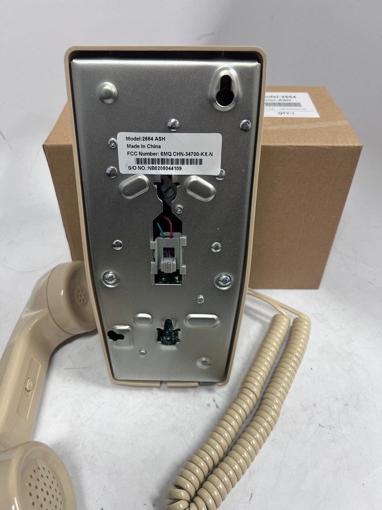 NEW 2554 Single-Line Wall Telephone (Ash)