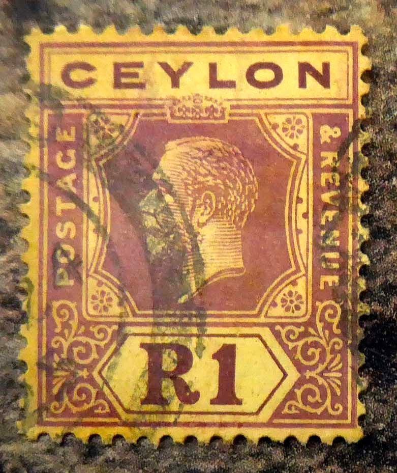 CEYLON 1925 - 1R SG354a Fine/Used GW778