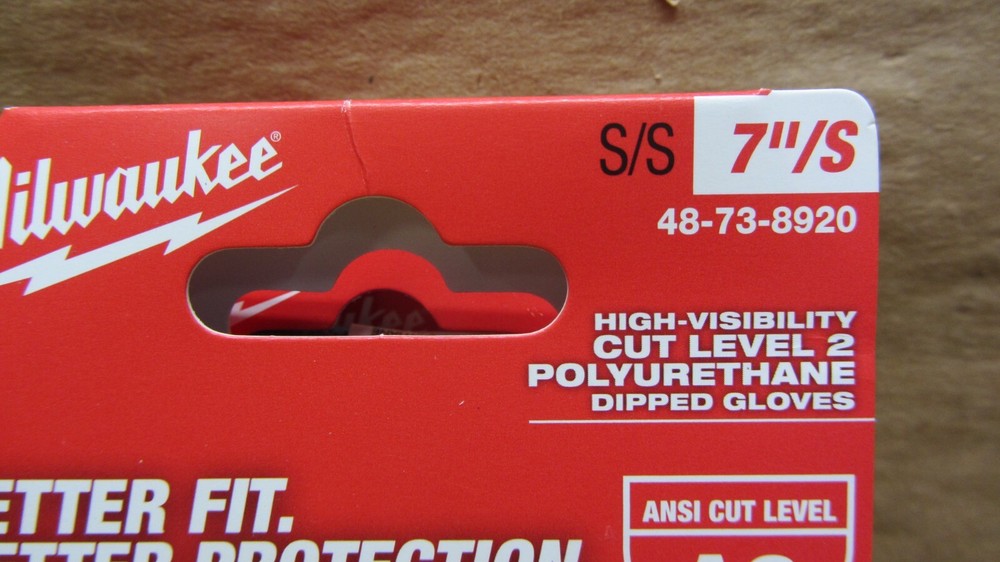 Milwaukee 48-73-8920 Small Level 2 Polyurethane Dipped Work Gloves 6-PACK