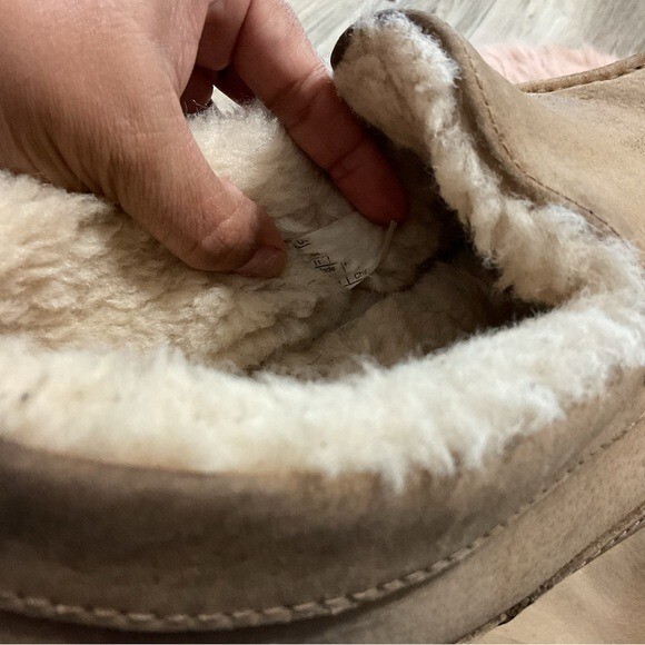 UGG Brown Faux Fur Slippers Size 11