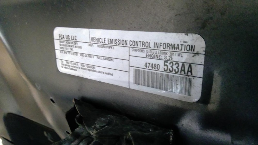 CHEROKEE 2017 Transmission Shift 1023087