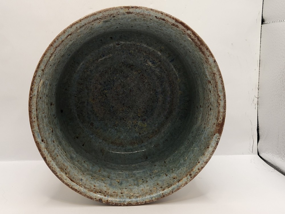 Barna Stoneware Pottery Planter Tulip Pattern Signed
