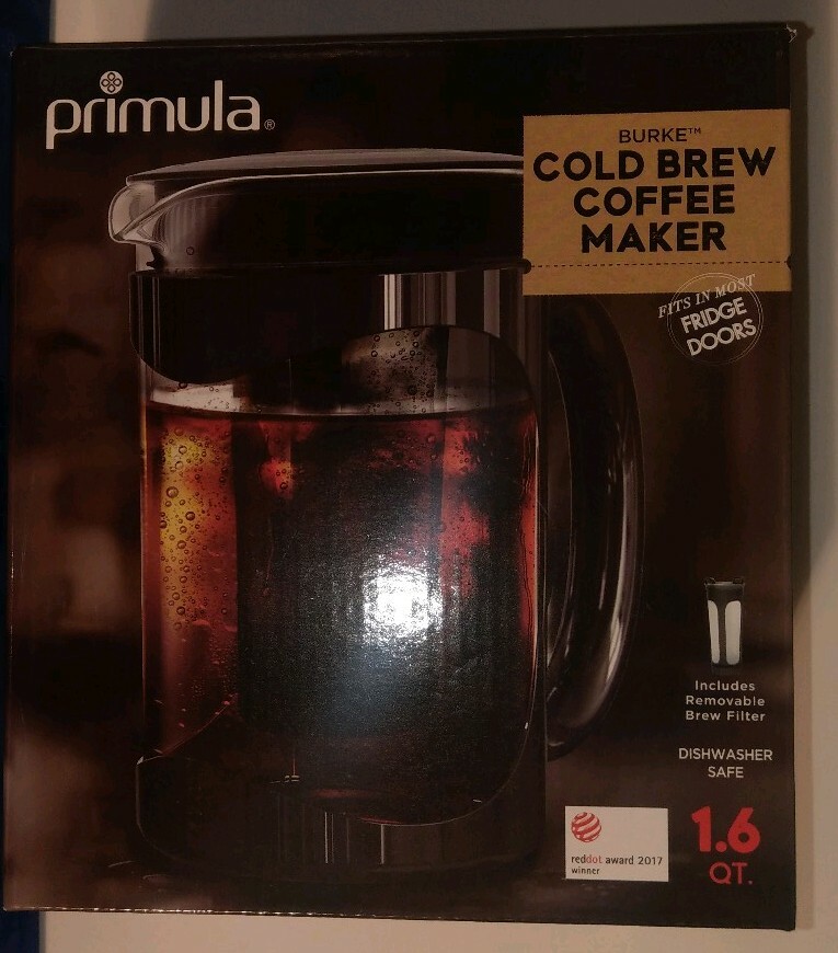 EUC PRIMULA  Cold Brew Coffee Maker + Brew Filter - 1.6 Quarts