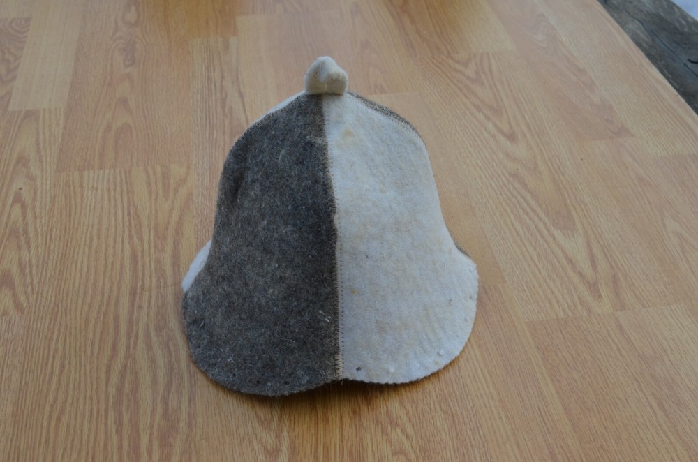 Hat sauna spa hat, wool hat bath, a bathhouse, a sheep's felt hat, a gift idea s