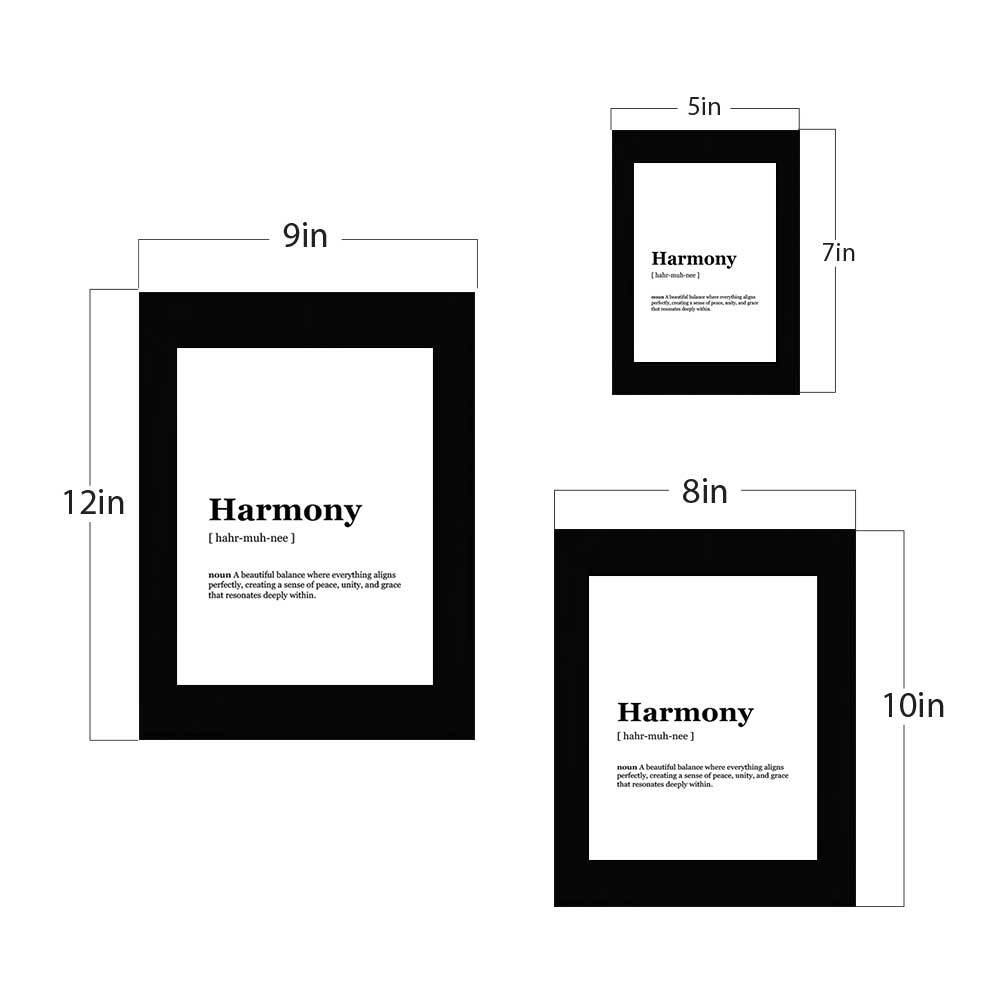 Harmony Dictionary Definition Decorative Wall Plaque With Easel Acrylic Stand