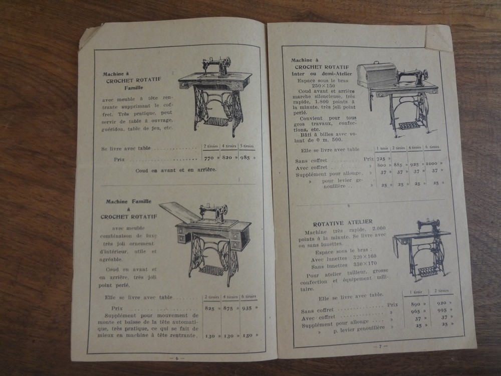 Old General Catalog Sewing Machines & Cycles - Illustrated