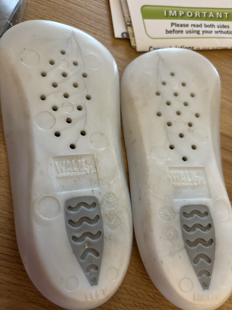 Walk-Fit Platinum Orthotics Inserts- Women’s Size 5-5.5