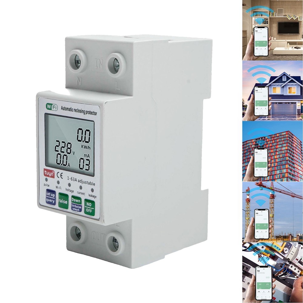 Compact WiFi Smart Switch for Easy Installation in Distribution Cabinets