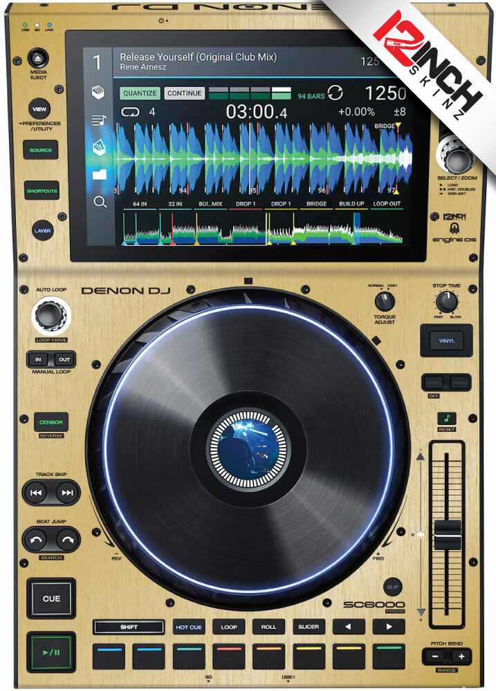 Denon SC6000/6000M Skin (Pair) Brushed Gold