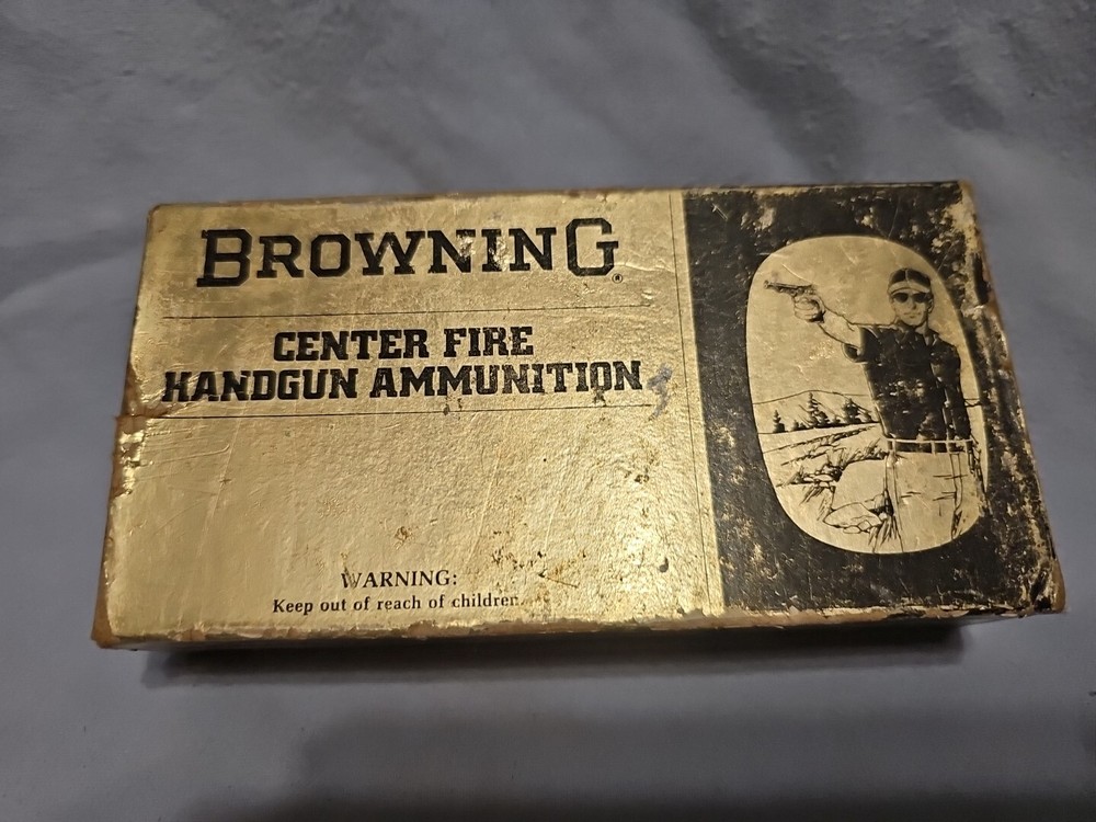Vintage BROWNING 45 Automatic  Empty Ammo Box Full Metal Jacket