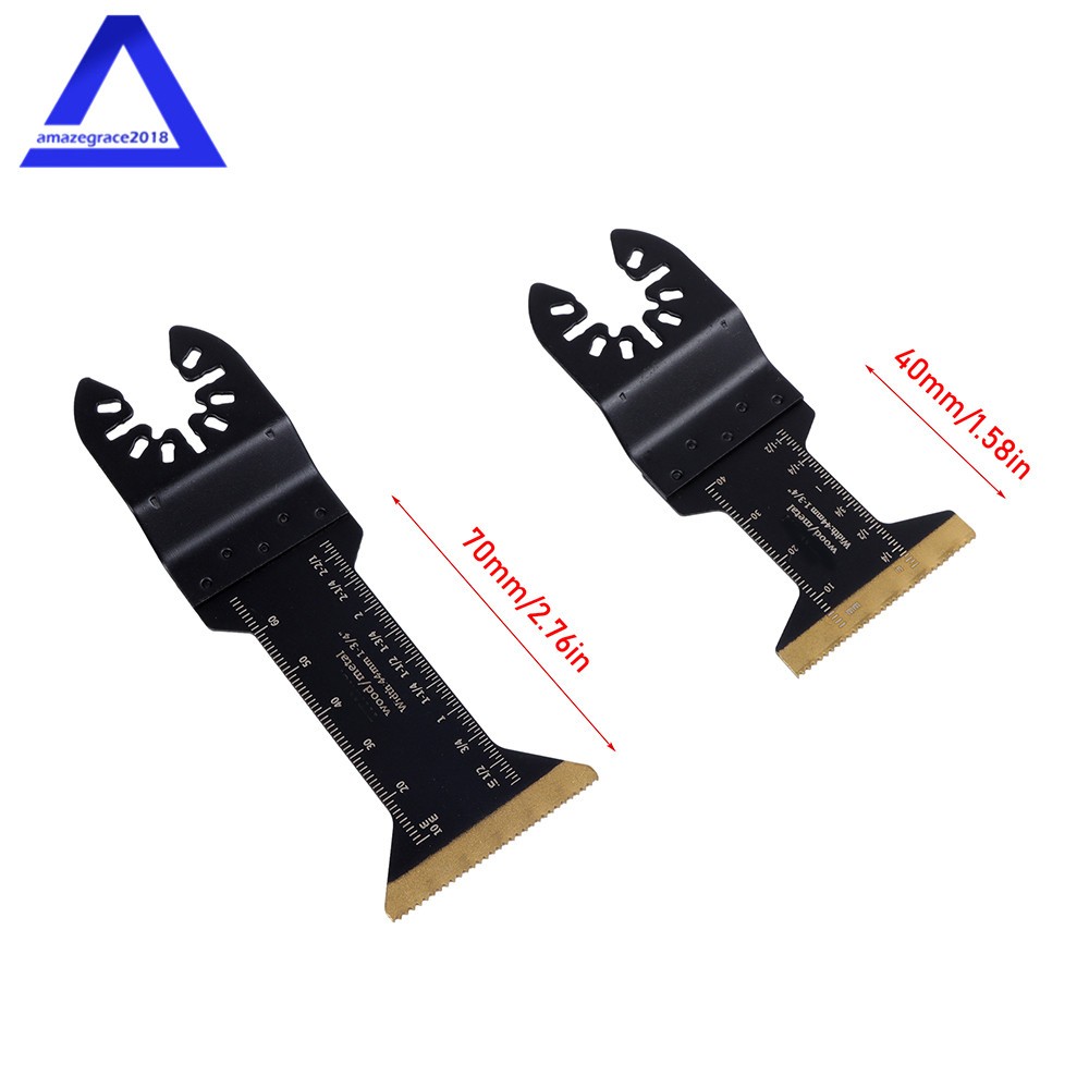 12Pack 2 Type Professional Multitool Plated Oscillating Tool Saw Blade For Wood