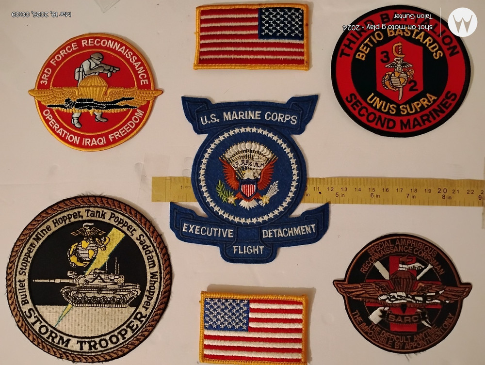 assorted 1960's -2000 Marine Corps patches