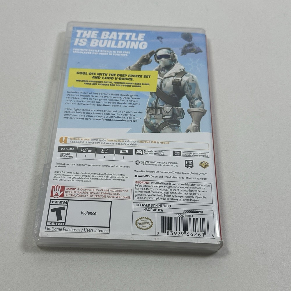Fortnite: Deep Freeze Bundle Switch - Case Only