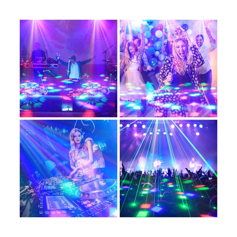 2PCS Compact 30W Stage Moving Head Light with Beam,GOBO Projection,Remote Con...