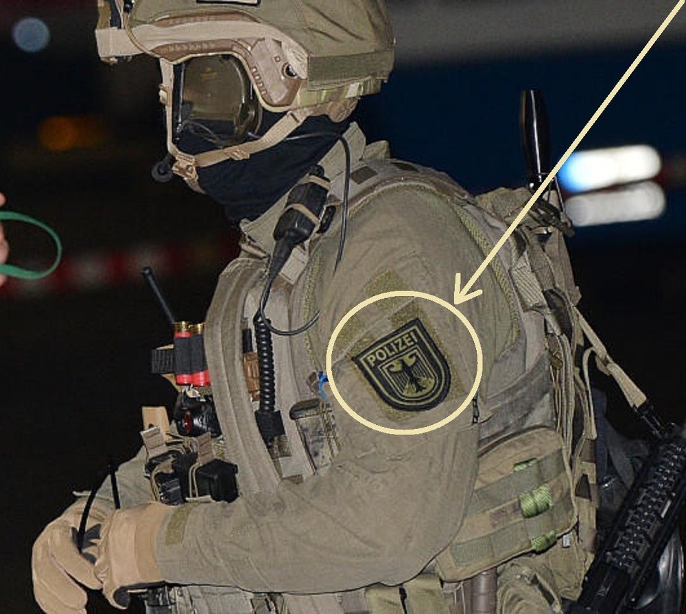 Abzeichen BGS Bundespolizei GSG 9 BPOL oder umgangssprachlich SEK velkrö PATCH