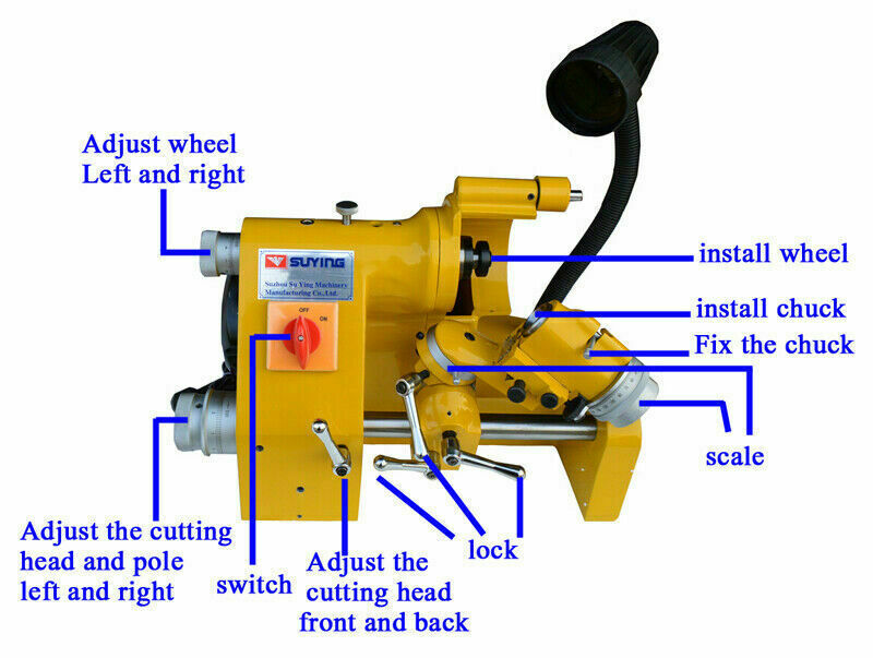 New Universal Multi-functional Cutter Grinder Sharpener Max. Grinding Dia.ф 3.9"