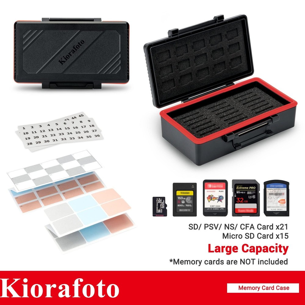 36 Slots SD MSD Memory Card Case Holder for 21 + 15 Micro