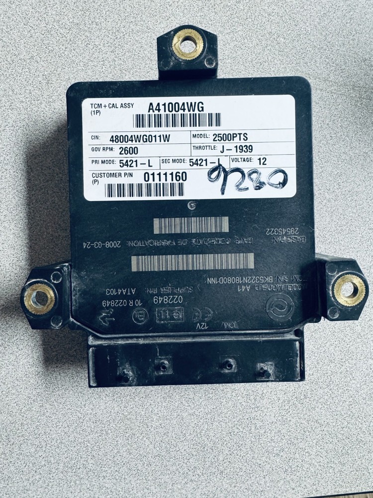 Allison Transmission Control Module Model 2500PTS P/N 29545322