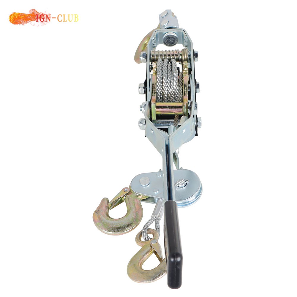 Cable Puller 4 Ton Dual Gear Power Puller Heavy Duty Hand Power