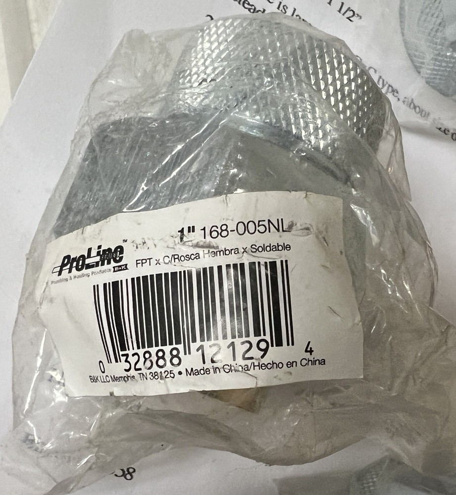 3x 1” FPT Brass Pipe Dielectric Union 168-005NL Soldered fitting & Threaded Lot