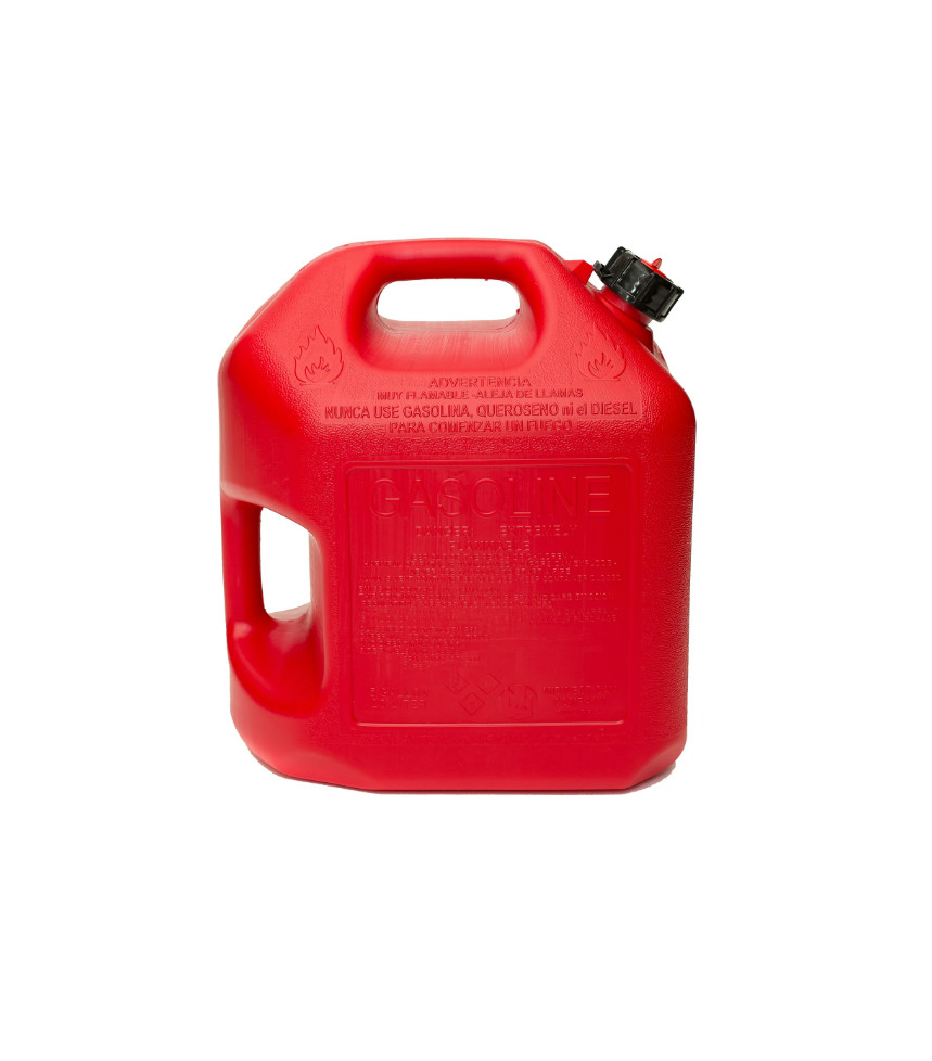 5 Gallon Capacity Gas Can with Flame Mitigation Device, Red , 2 pack