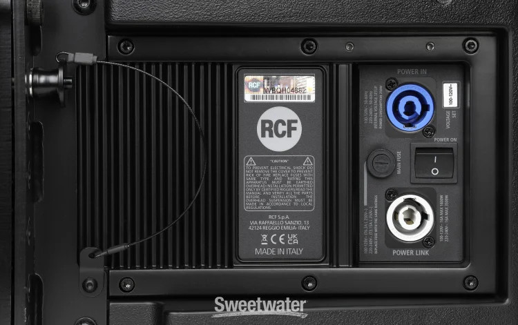 RCF HDL 10-A 1400-watt Dual 8-inch Active Line Array Module - Black (each)