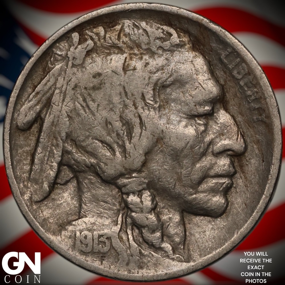 1913 P TYPE 1 Buffalo Nickel A1487