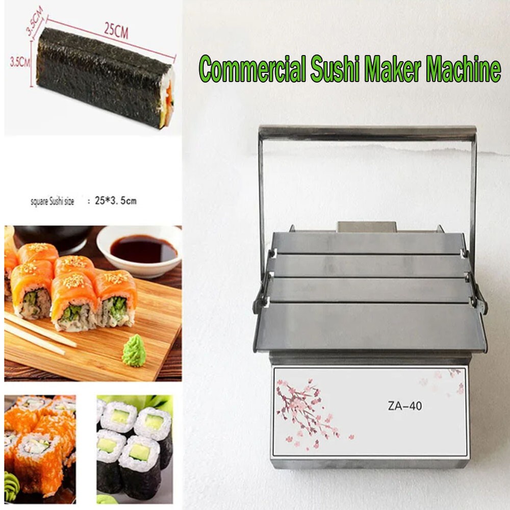 NEW Sushi Roll Making Machine Tabletop Sushi Forming Roller Maker Round/Square
