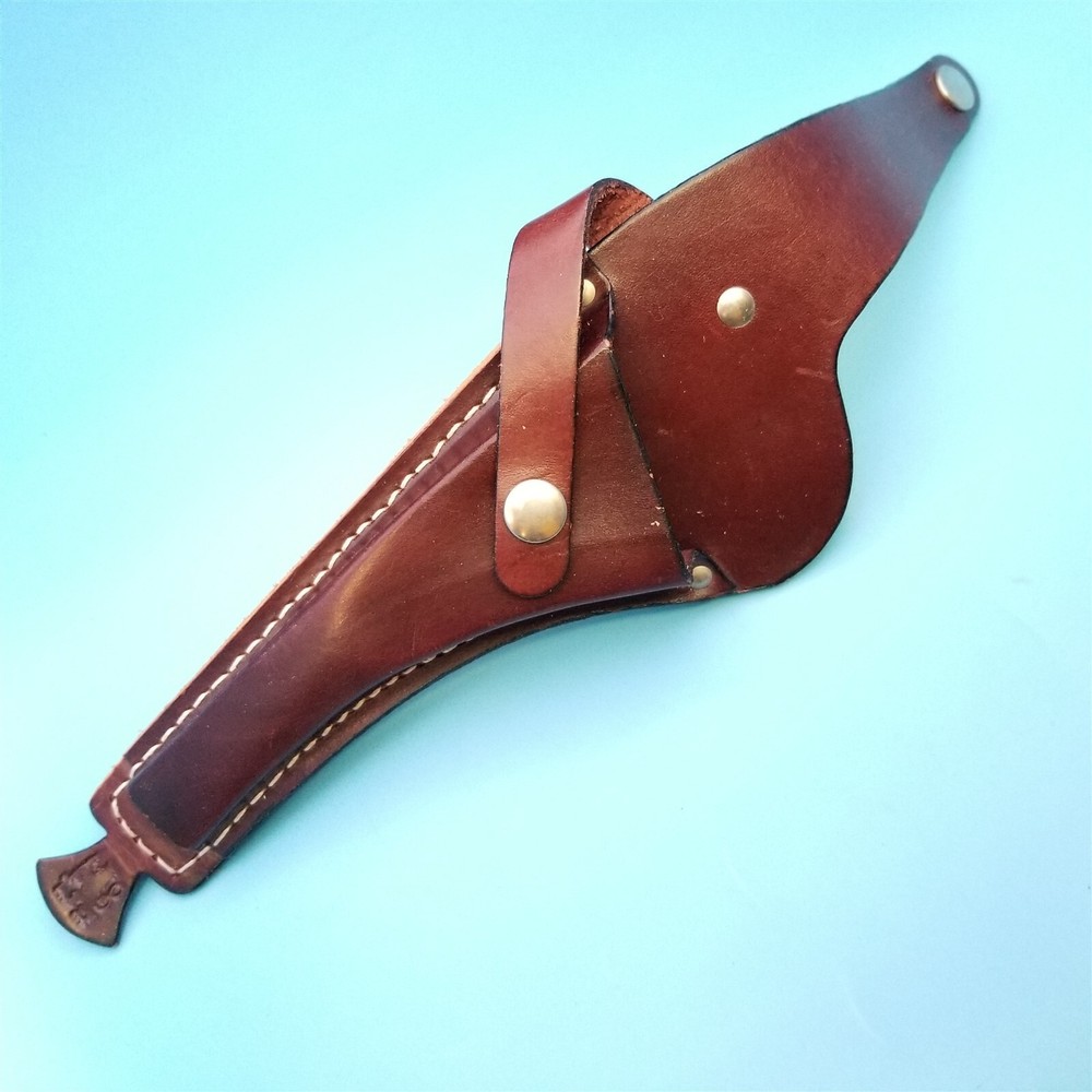 Fixed Blade Leather Knife Sheath Only Holster Curved Plier Tool Belt Case Left
