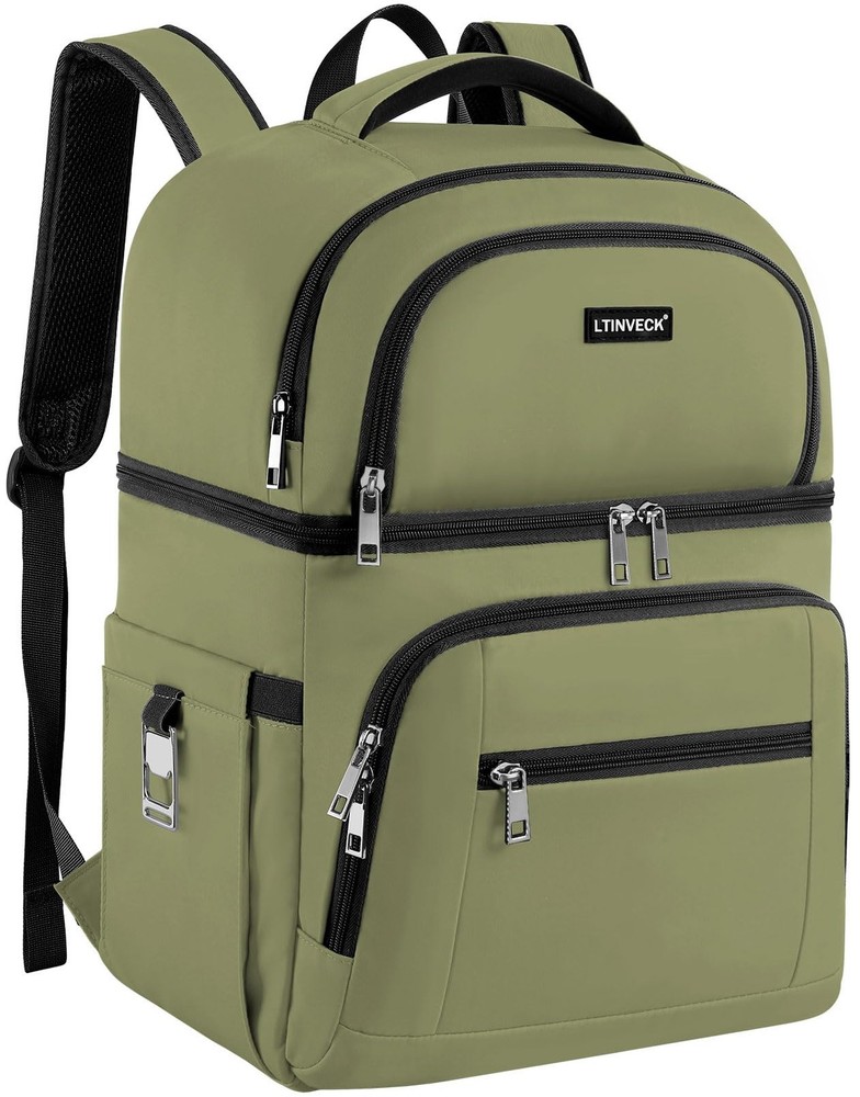 Cooler Backpack,Insulated Backpack Leakproof Medium-Large, Green
