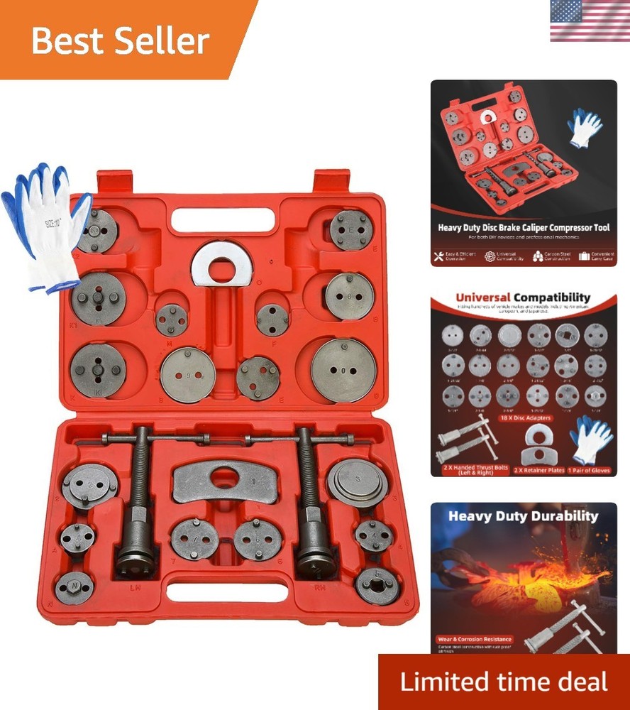 Professional Disc Brake Caliper Compressor Set