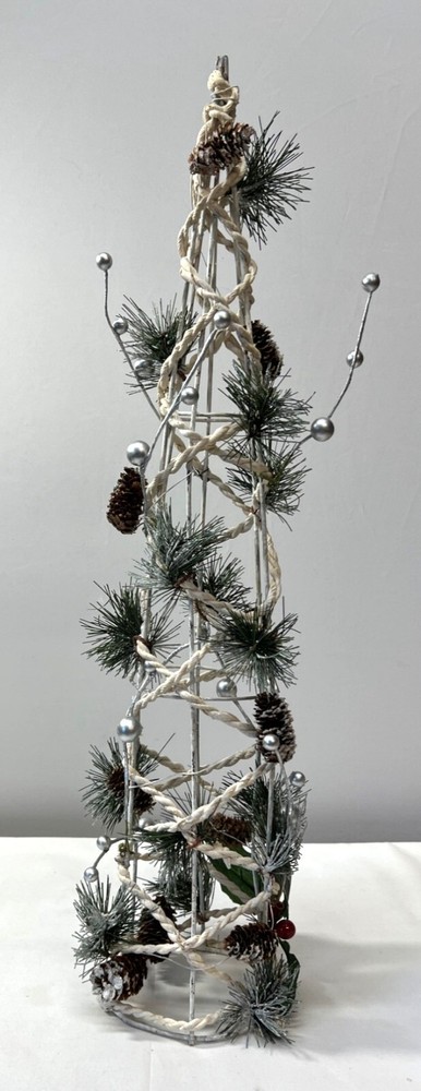 Artificial Christmas Tree Decoration With Pinecones & Berries