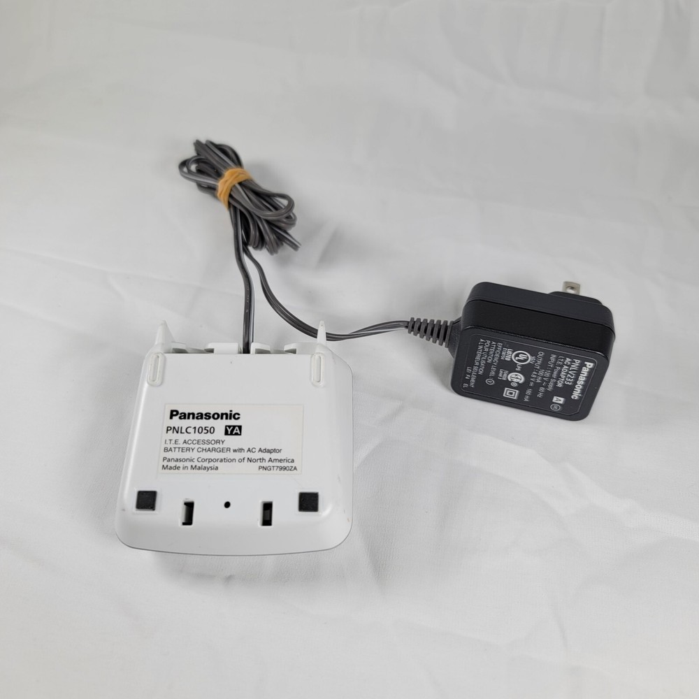Panasonic PNLC1050 YA Silver Base Charger Stand + Adapter PNLV233 Replacement