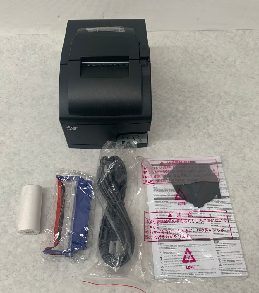 Star Micronics SP700 POS Black Splash Resistant Receipt Printer 8.9ips